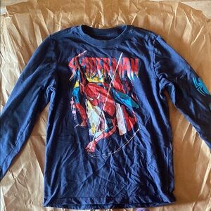 Marvel Spider-Man Long Sleeve Tee Blue Red